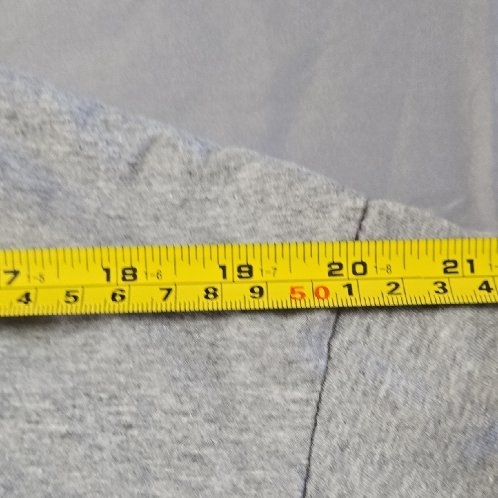 Fruit of the Loom Sz Large Womens Gray Panama City Cropped Beach Tee - Picture 4 of 6